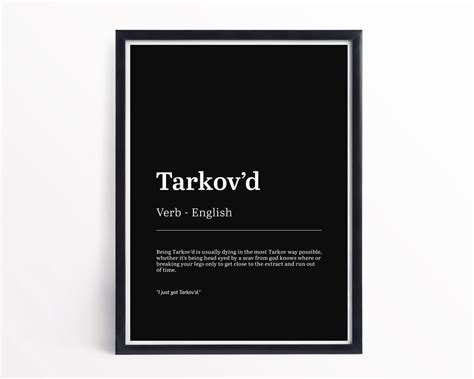 Tarkov D Gaming Print Gamer Posters Game Room Decor Etsy