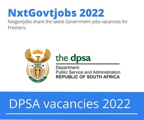 DPSA Control Environmental Officer Vacancies In Pretoria 2022