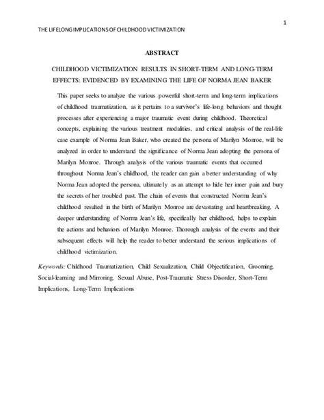 Child Abuse Implications Research Paper