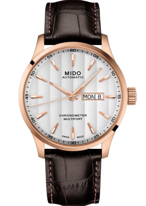 Through its aquatic collection ocean star, the swiss watchmaking brand and the sporting event share the same passion and the same ambitions: MIDO MULTIFORT CHRONOMETER M038.431.36.031.00: retail ...