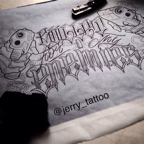 Jerry Tattoo тату в СПб Chicano Lettering Чикано Татуировки