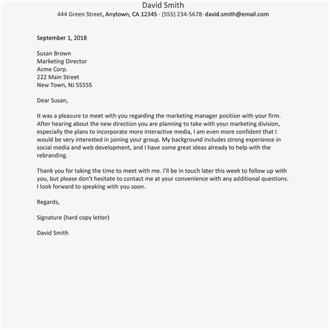 Interview thank you letter example. Thank You Letter Email After Interview Database | Letter ...