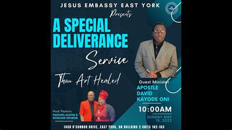Special Deliverance Sunday Service Youtube