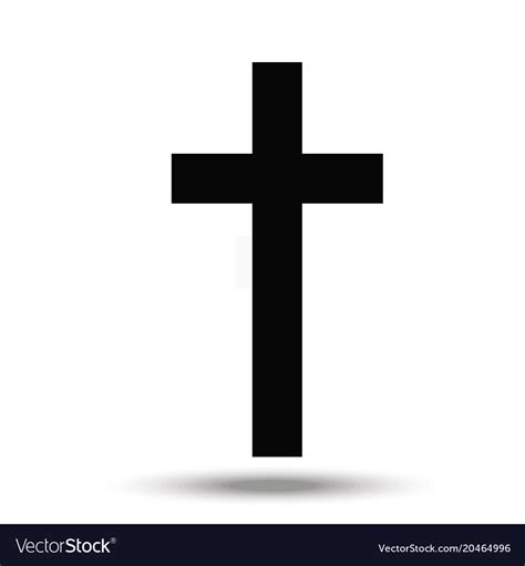Cross A Symbol Christian Religion Royalty Free Vector