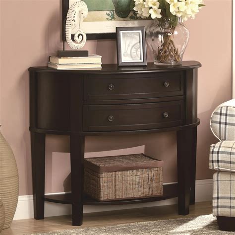 Coaster Accent Tables 950156 Demilune Entry Sofa Table A1 Furniture