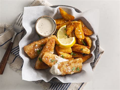 Easy Fish And Chips With Malt Vinegar Sauce