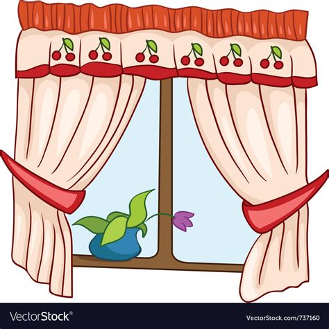 Cartoon Home Window Royalty Free Vector Image Vectorstock
