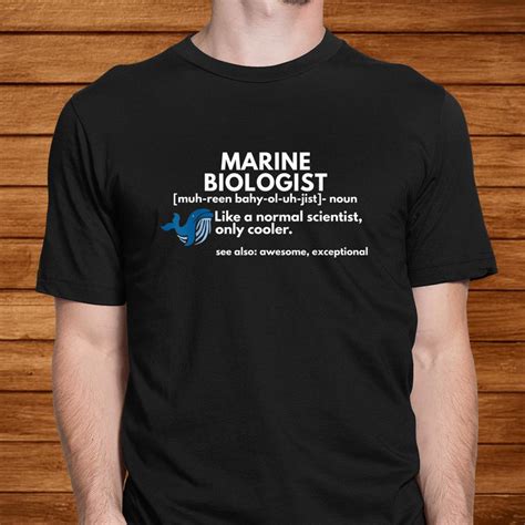 Marine Biologist Definition Funny Science Shirt Teeuni