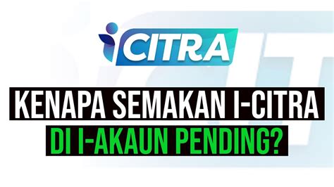 Kenapa Semakan I Citra KWSP Di I Akaun Pending Saje Sembang YouTube