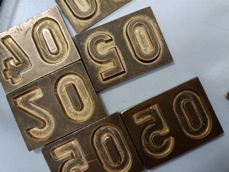 Precision Craftsmanship Industrial Metal Embossing Plates For Number 50