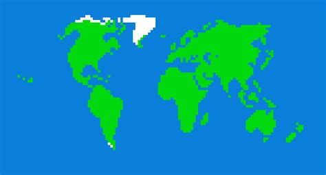 Pixel Map Of Earth Sprite Pixel Art Maker