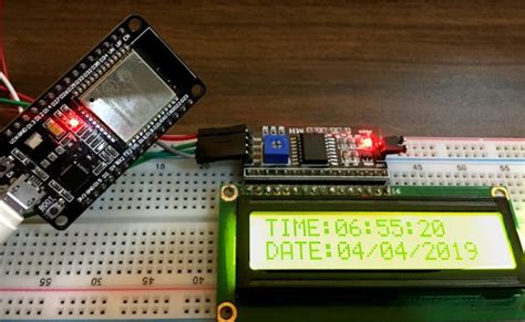 Interfacing 16×2 Lcd With Esp32 Using I2c Internet Clock Electronic