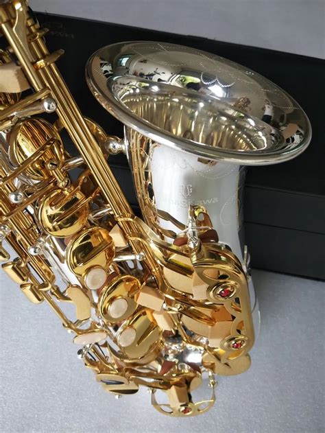 High Quality New A Wo37 Alto Saxophone Musical Instrument Brass Silver