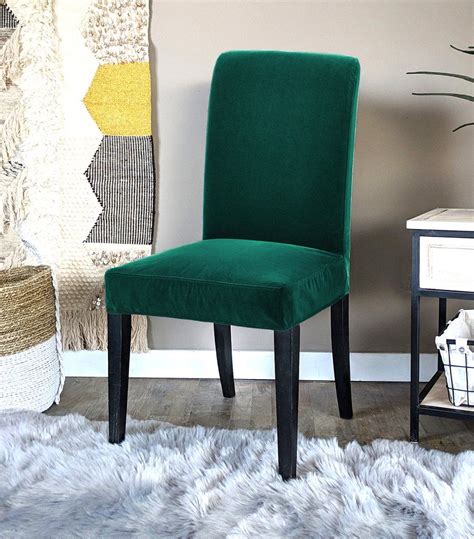 Ikea Henriksdal Dining Chair Cover Hunter Green Velvet Slipcovers