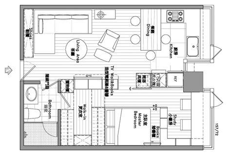 Japanese Style In Taipei Small Apartment Plans Floor Plan Layout