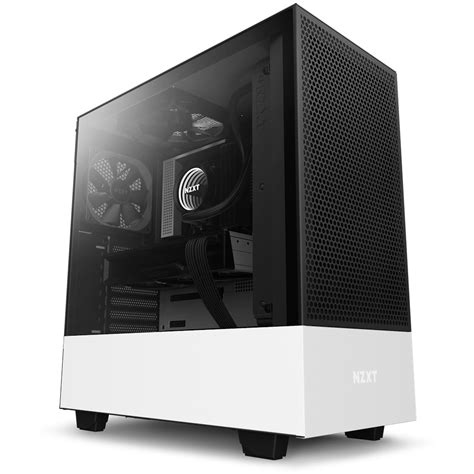 Nzxt H7 Flow Black Mid Tower Airflow Pc Gaming Case Tempered Glass