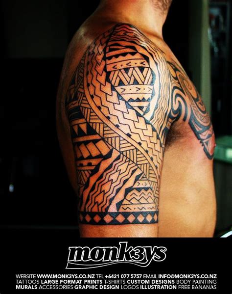 Polynesian Maori Half Sleeve And Chest Plate 3 By