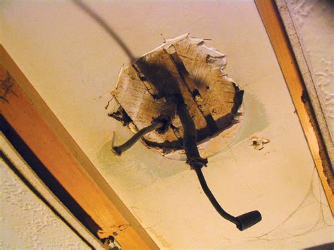 You can pull power from an existing circuit, but if you are not sure if the circuit is overloaded, then you should. Installing Ceiling Fan Box In Plaster Ceiling - Electrical ...