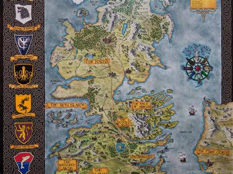 Map Of Westeros Desktop Background Maps Of The World