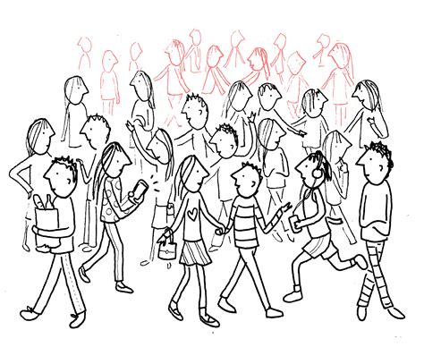 Drawing a cartoon jacket is relatively easy using small rectangles and squares. How To Draw A Crowd? Some Tips To Get You Going - Bored Art