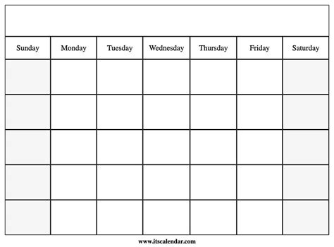 Month To Month Blank Calendars Calendar Template Printable 013 Blank
