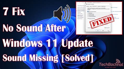 No Sound After Windows 11 Update Or Sound Missing Problem 7 Fix How