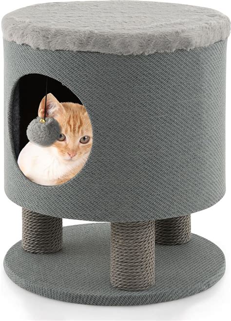 Tangkula Cat Condo Stool For Indoor Cats Pet House Ottoman And Kitty Be