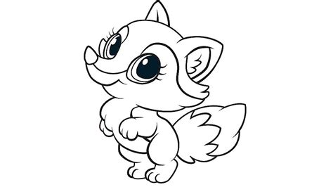 Cute Fox Coloring Pages At Free