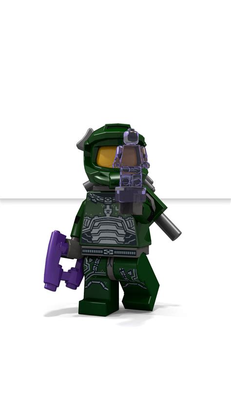 Lego Master Chief No Custom Parts Render 1080x1920 Halo