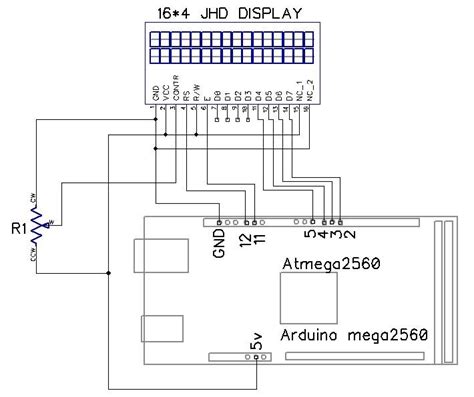 The diagram below shows the lcd connection with avr mcus port pins. Lcd Display Wiring Diagram - Wiring Diagram Schemas