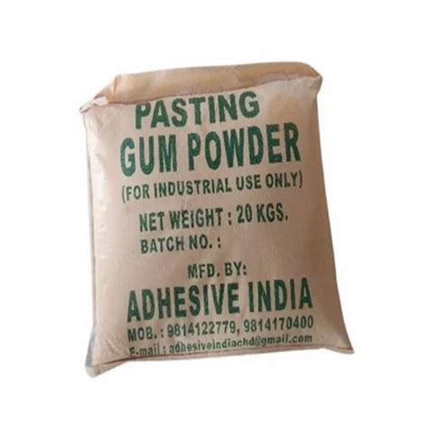 White 20kg Pasting Gum Powder For Paper Manufacturing Industry