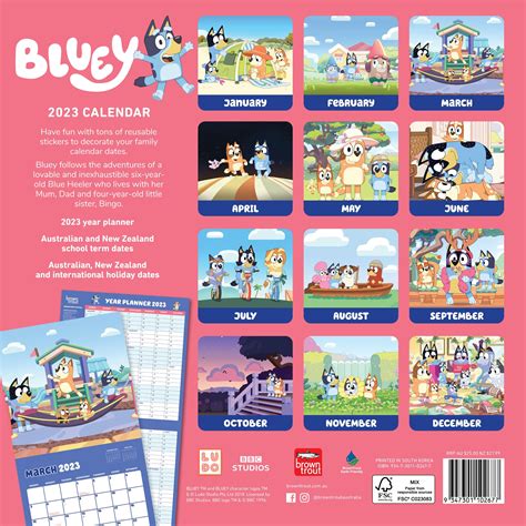 Shop Bluey Calendars For Kids Online And In Store