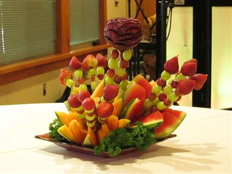 Gorgeous Fruit Centerpiece At The Holud Fruit Centerpieces Fruit