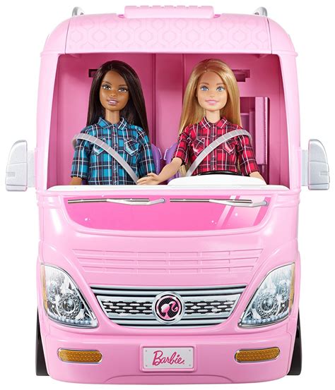 Barbie Fbr34 Camper Van Vehicle Fashion Doll And Accessories Kids Toy