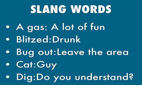 Dictionary Of Slang Words English Lsmzaer