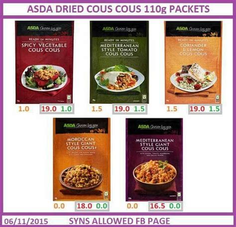Related:slimming world food directory slimming world starter pack slimming world syns 2020 slimming world syns book slimming world starter pack 2020 slimming world syn counter. Asda dried cous cous | Slimming world diet plan, Slimming ...
