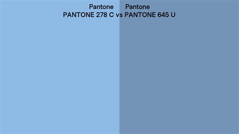 Pantone 278 C Vs Pantone 645 U Side By Side Comparison