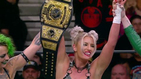 Toni Storm Beats Jamie Hayter To Win Womens Title At Aew Double Or