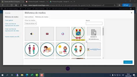 You need javascript enabled to view it. Subir información al portal web - IEP Patrón Santiago ...
