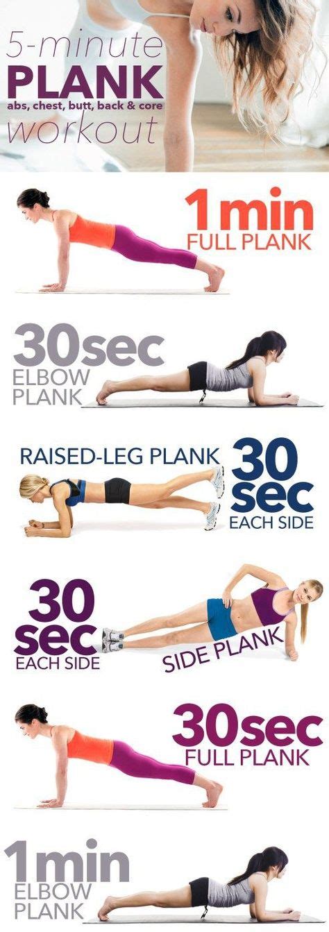 De 25 Bedste Idéer Inden For Plank Workout På Pinterest