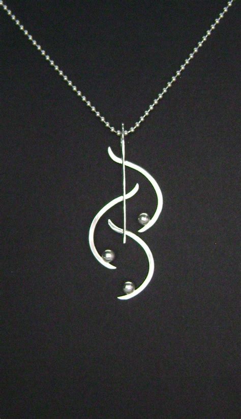 Sterling Silver Contemporary Necklace Etsy Silver Jewelry Design