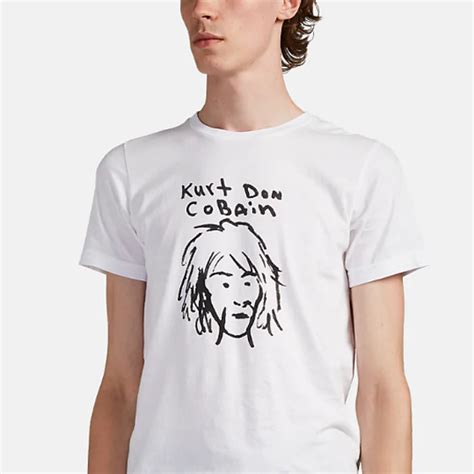 Kurt cobain's trademark baggy sweater, jeans and converse became a global trend. A New Kurt Cobain Clothing Line Features $113 T-shirts