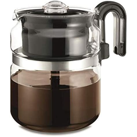 Stovetop Percolator Coffee Pot Glass 8 Cup 40 Oz Electric