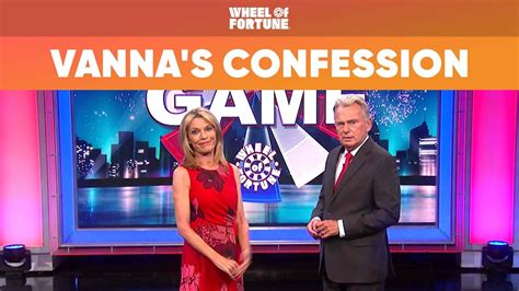 Vanna Has A Confession To Make Wheel Of Fortune Youtube