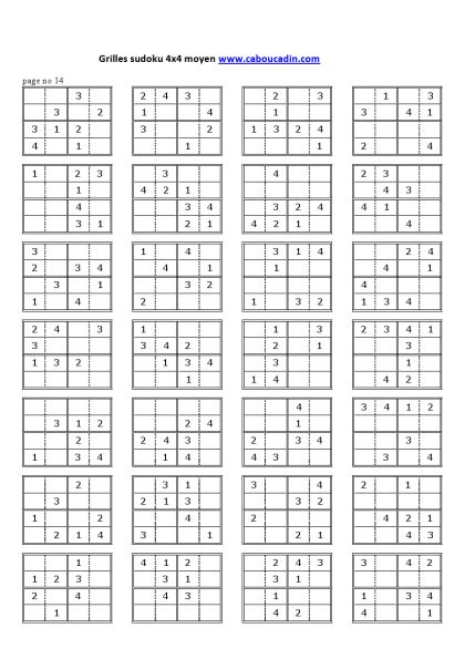 Cette activité c'est le sudoku pour enfant ! Jeux à imprimer gratuit | Grilles de sudoku enfants moyens ...