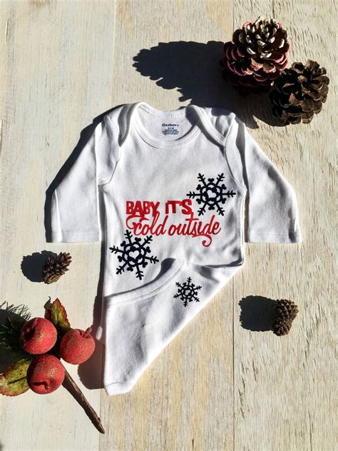 Baby Its Cold Outside Onesie By Christlescreations On Etsy Baby Cold