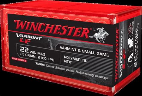 Winchester Varmint Lf 22 Winchester Magnum Rimfire 25 Grain Ntx