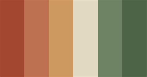 Rustic Orange Color Scheme Brown