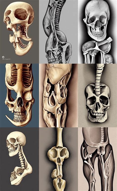 Ultra Realistic Portrait Of Femur Bone Thighbone Stable Diffusion