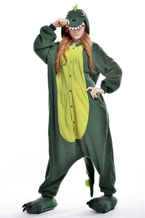 Plus Size Adult Green Dinosaur Costume Halloween Costume For Women